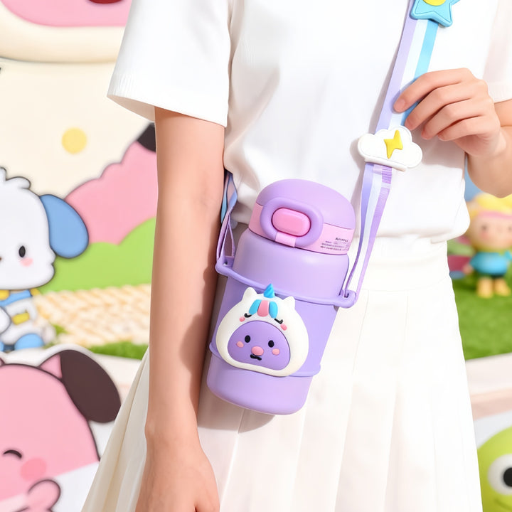 Insulated children's drinking bottle with cute rabbit design Bowlift
