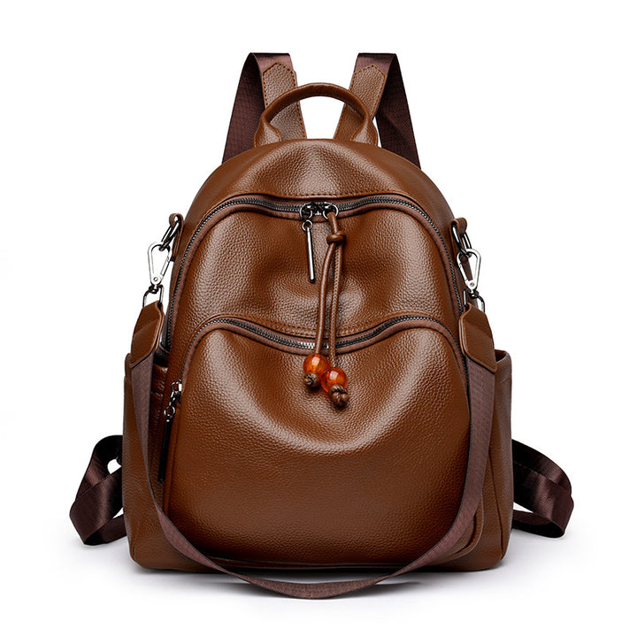 Premium Leather Travel Backpack Bowlift