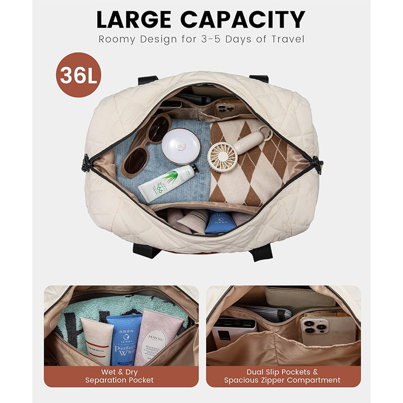 Multifunctional Travel Bag with Insulating Inner Compartment Bowlift