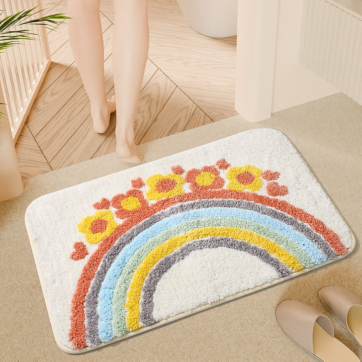 Plush Decorative Bath Mat Bowlift