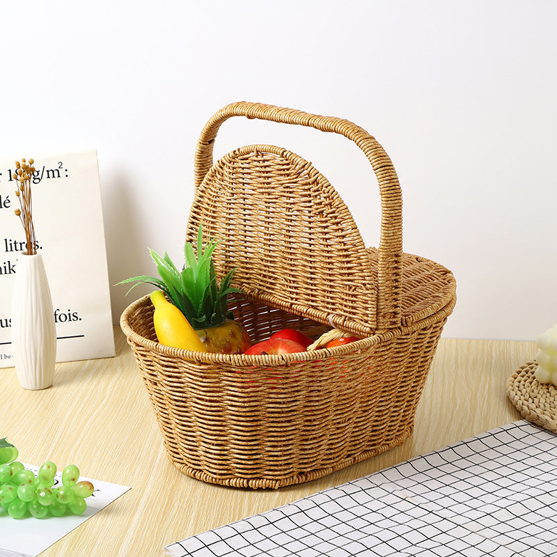 Woven Picnic Basket Bowlift