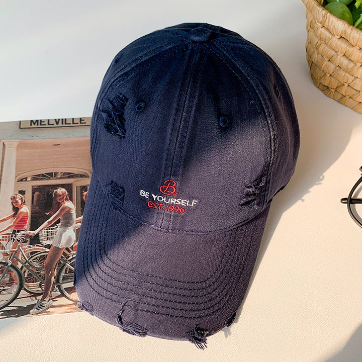 Women's Distressed Casual Baseball Cap Bowlift