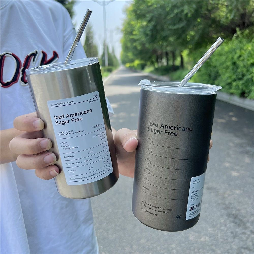 Women's insulated cup with secure lid and practical straw Bowlift