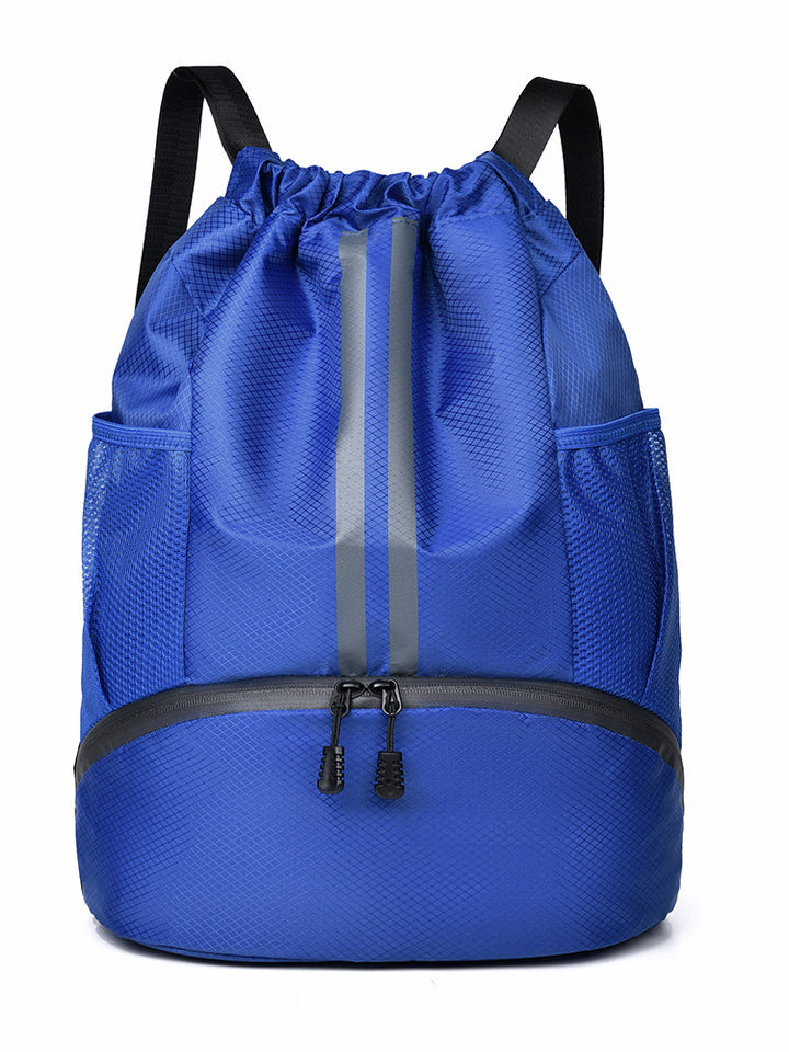 Sporty training backpack with breathable mesh sides and elastic drawstring Bowlift