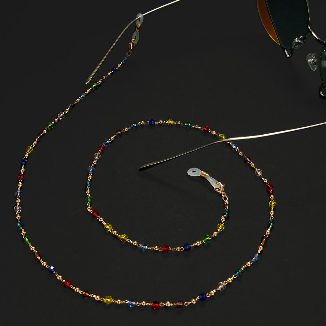 Artistic Colorful Beaded Eyewear Chain Bowlift