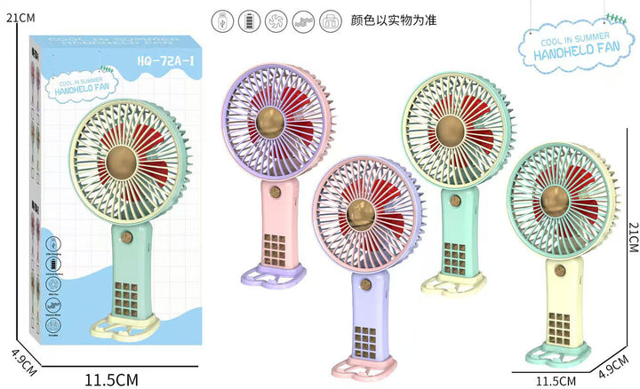 Unisex Portable USB Hand Fan with Ergonomic Design and Rechargeable Battery Bowlift