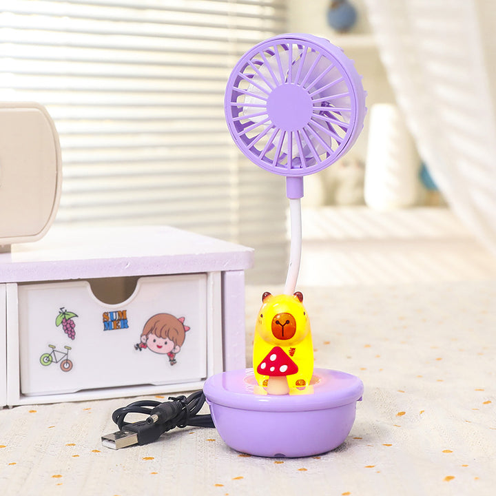 Women's USB Table Fan with LED Design Bowlift