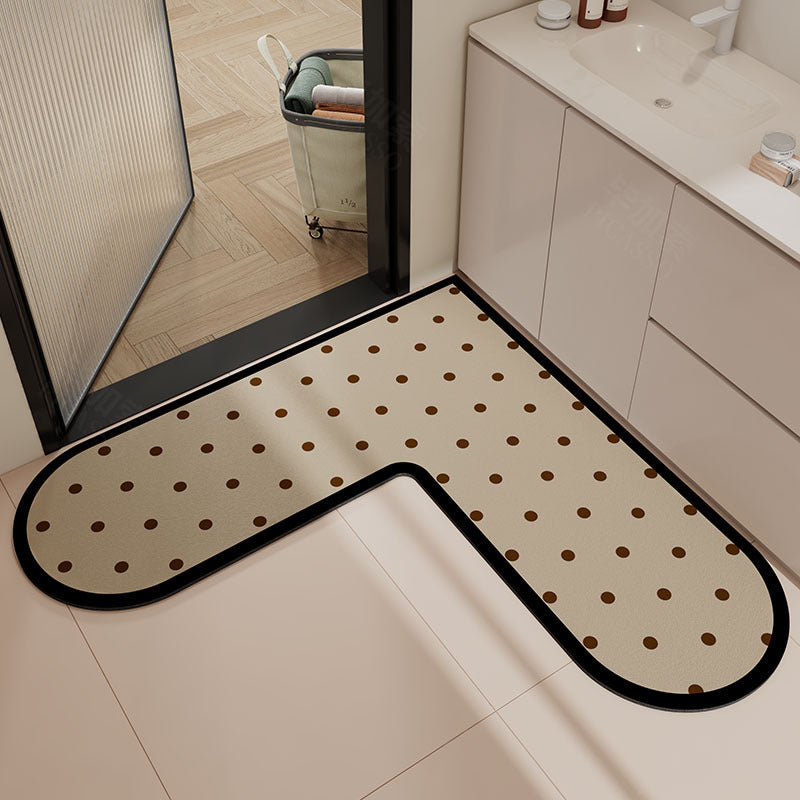 L-Shaped Non-Slip Bathroom Mat Bowlift