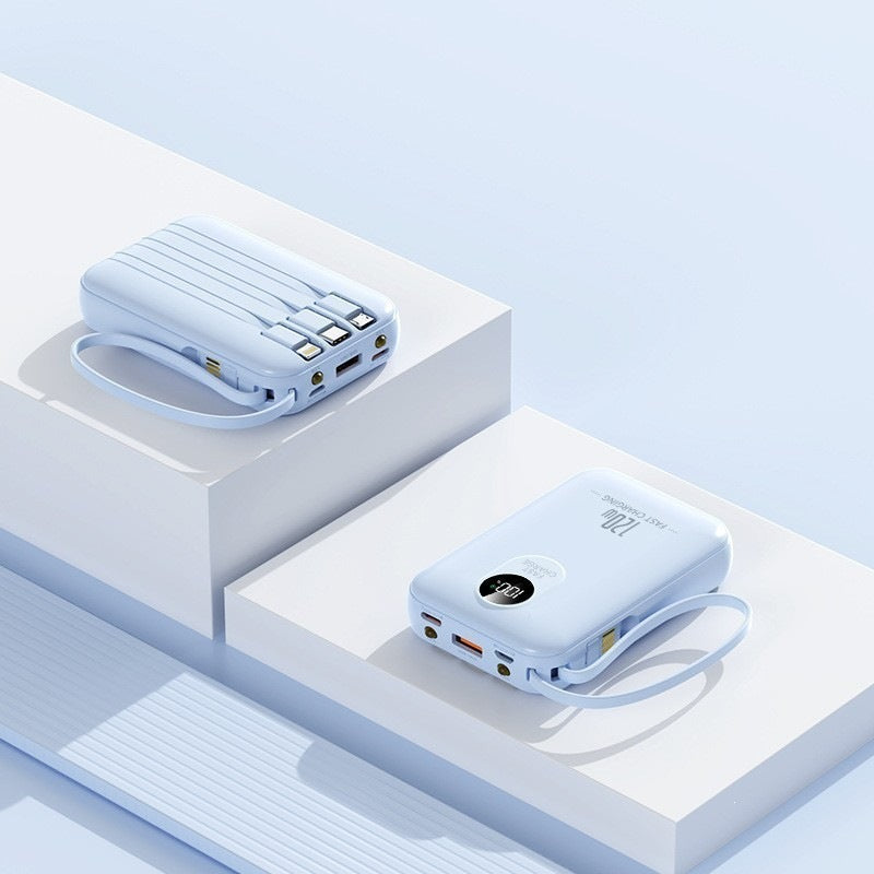 Portable power bank with multiple charging ports and digital display Bowlift