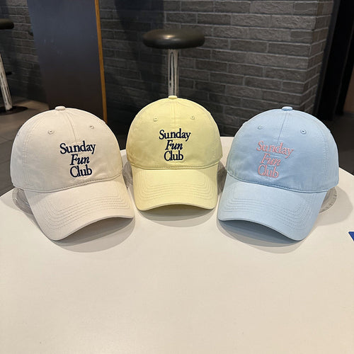 Unisex Embroidered Cotton Baseball Cap Bowlift