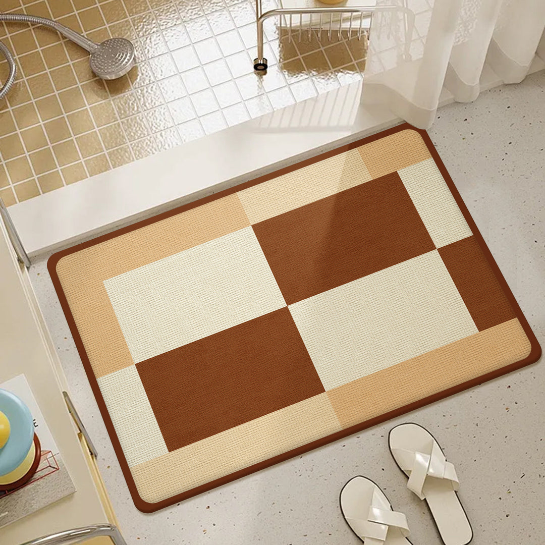 Luxurious Textured Bathroom Mat