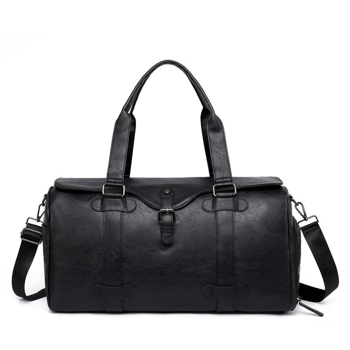 Elegant Genuine Leather Duffel Bag With Versatile Carrying Options Bowlift