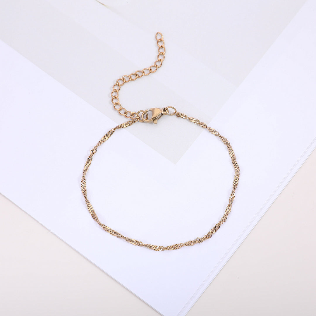 Textured Twisted Chain Bracelet Bowlift