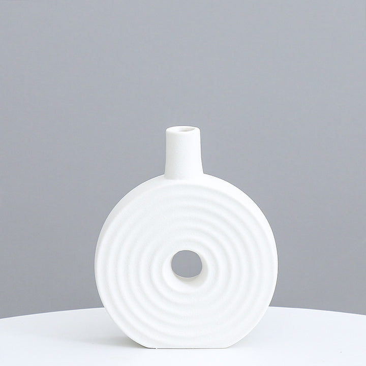 Decorative Round Ceramic Vase Bowlift