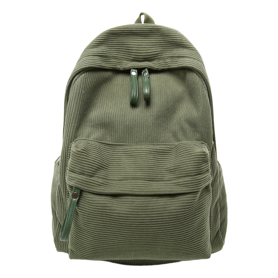 Textured Fabric Casual Backpack Bowlift