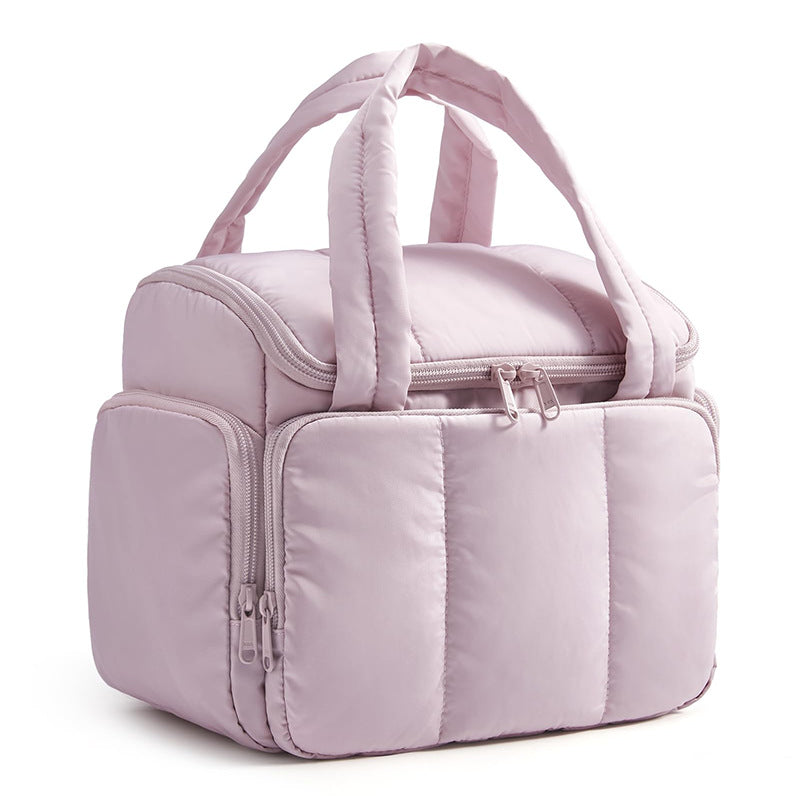 Elegant Padded Handbag with Multiple Compartments Bowlift