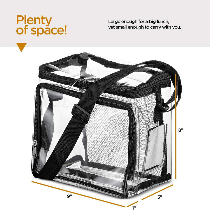 Transport bag made of transparent material with mesh pockets Bowlift