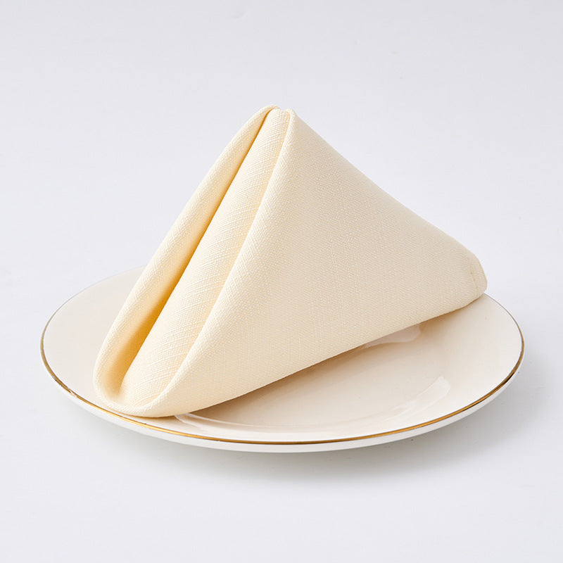 Premium Textured Linen-Blend Dinner Napkin With Hotel-Style Hem