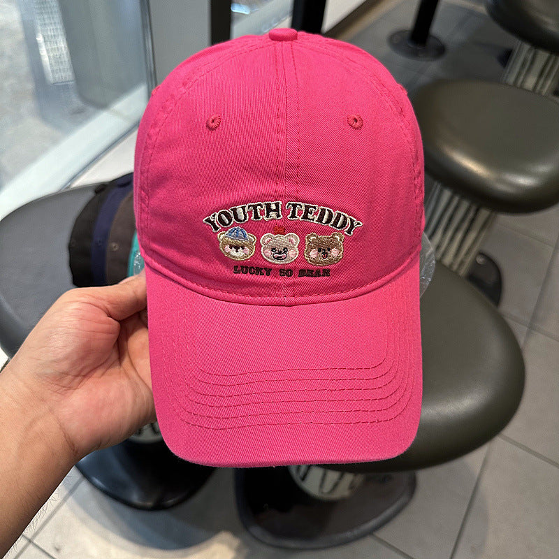 Unisex Embroidered Character Cap Bowlift