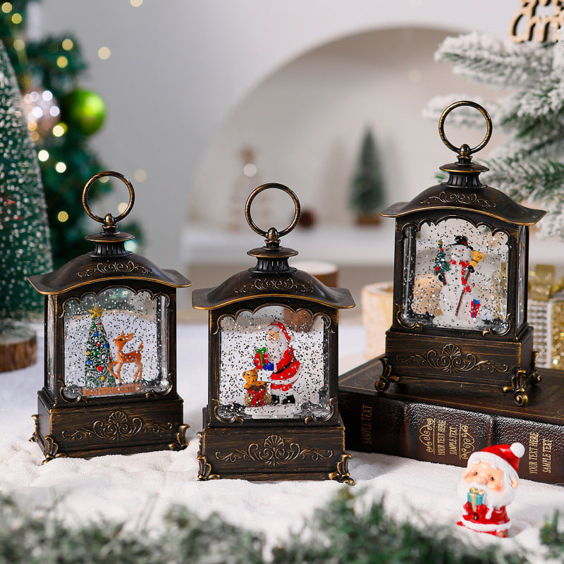 Lighter lantern with snow scenes Bowlift