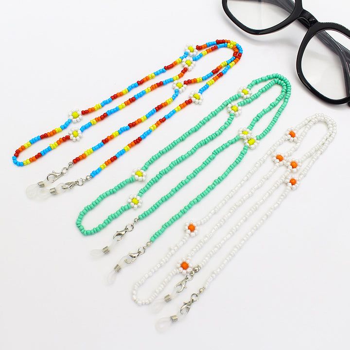 Floral Beaded Eyewear Chain Bowlift