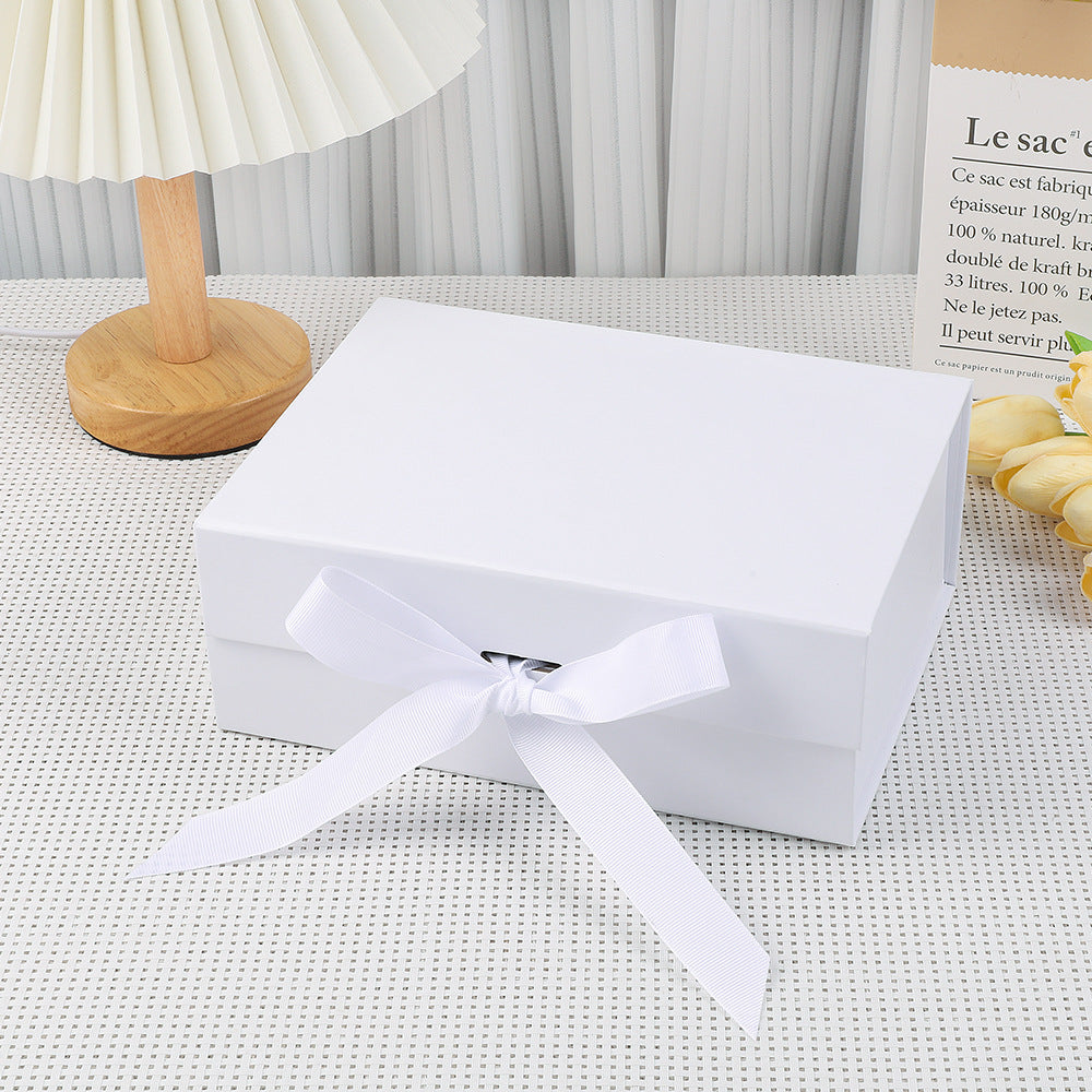 Premium magnetic gift presentation box with LED fairy lights and greeting card Bowlift
