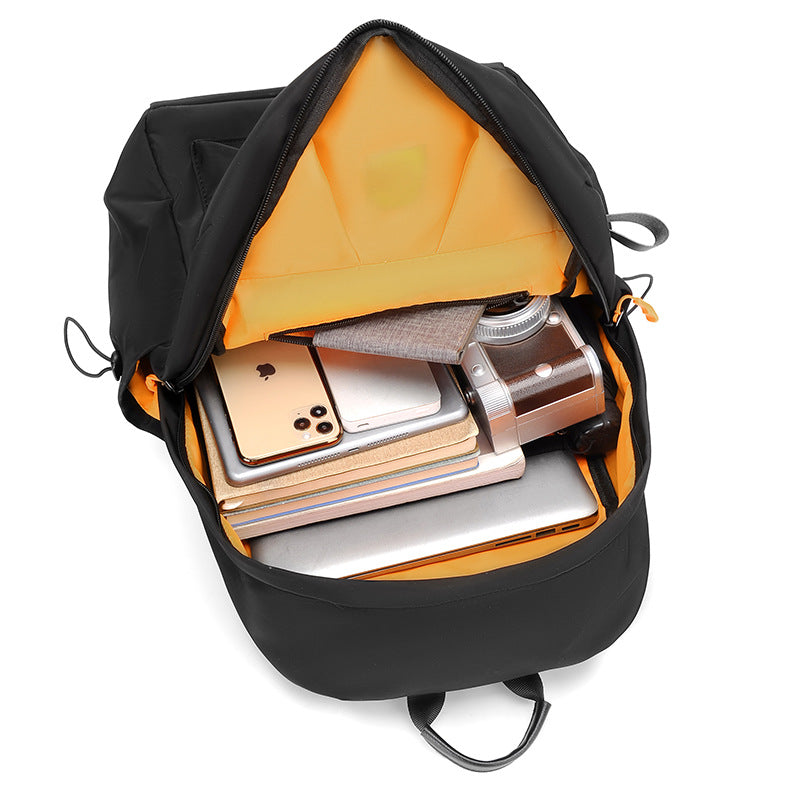 High-functional backpack with multiple compartments and ergonomic carrying elements Bowlift