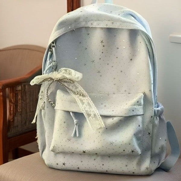 Whimsical Star-Embellished Backpack Bowlift
