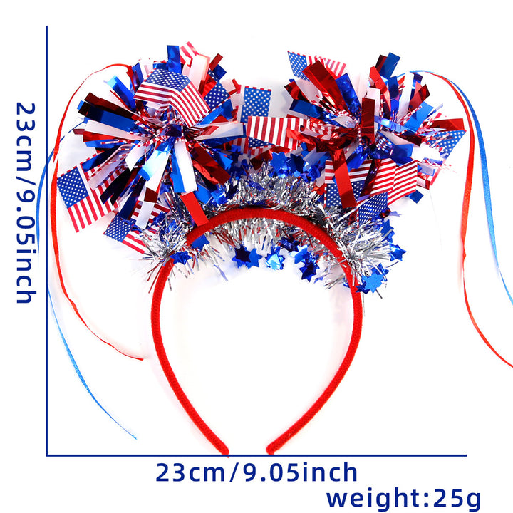 Unisex nan festive party headband with pompom and star island Bowlift