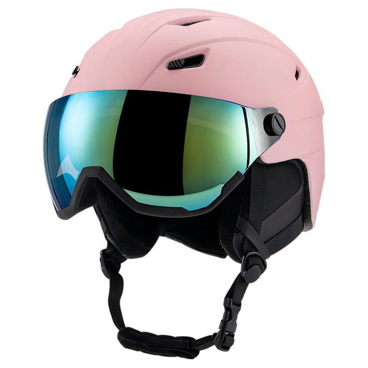 High-Performance Skiing Helmet with Integrated Visor Bowlift