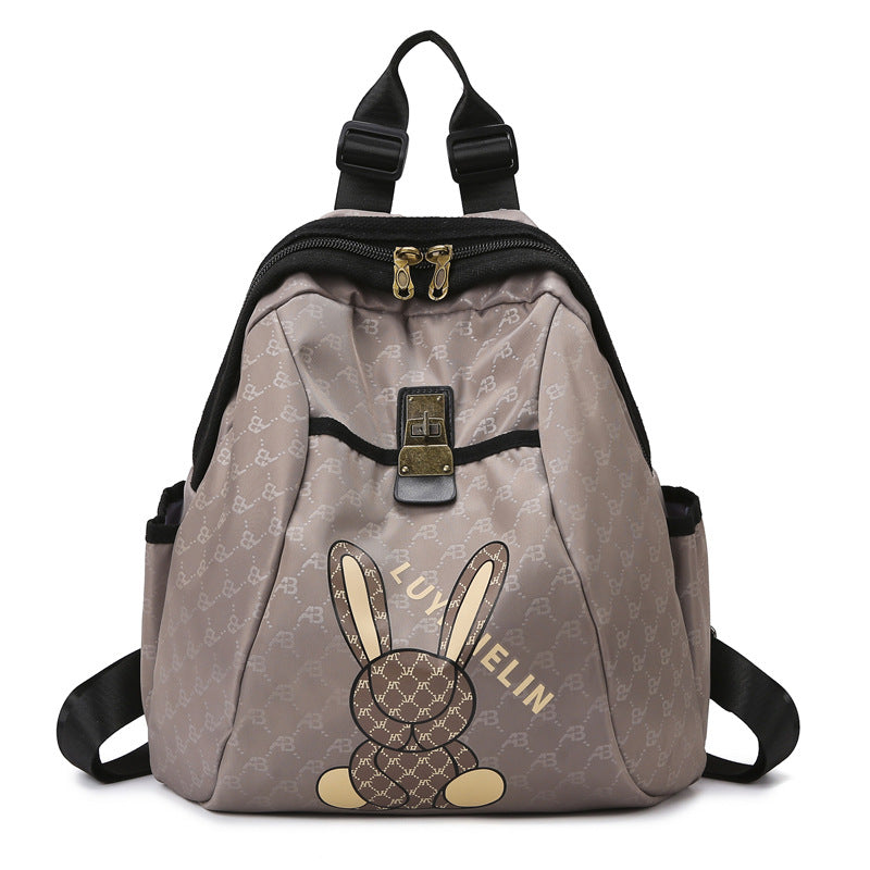 Cute Bunny Print Backpack Bowlift