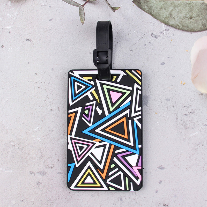 Geometric Pattern Luggage Tag Bowlift