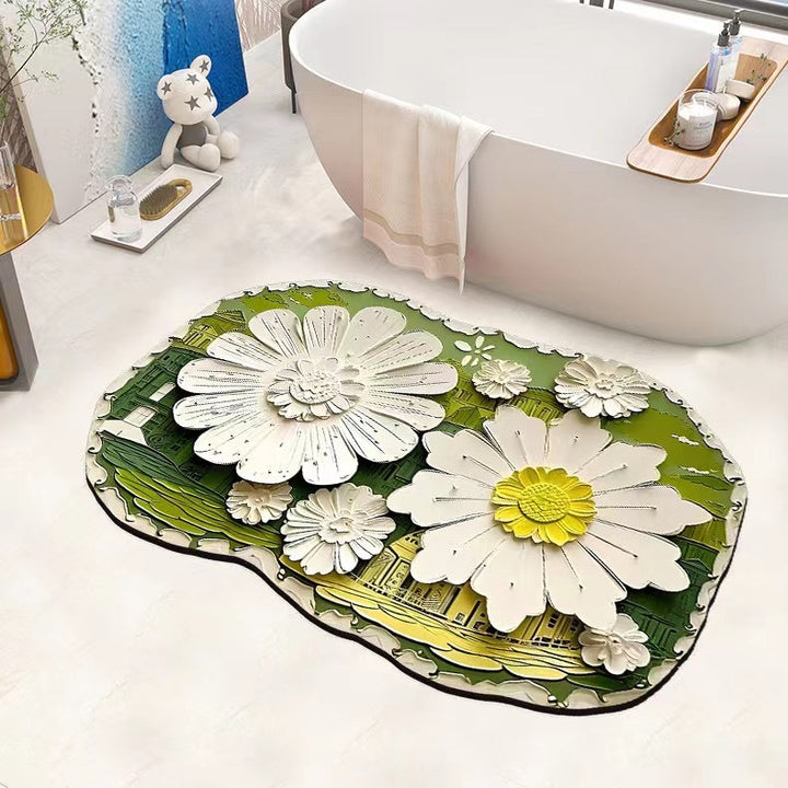 Non-Slip Flower-Shaped Bath Mat Bowlift