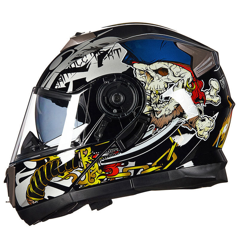 Full-Face Motorcycle Helmet with Advanced Ventilation Bowlift