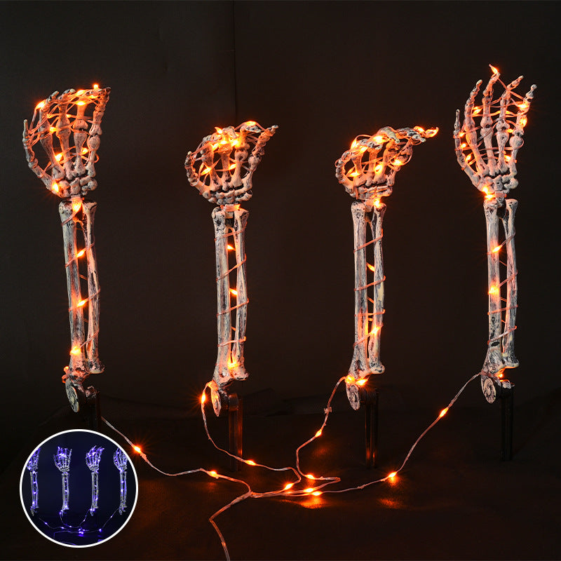 Decorative Skeleton Hand Garden Stake Bowlift