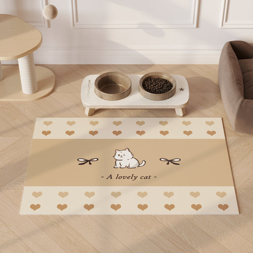 Cat-Themed Feeding Mat