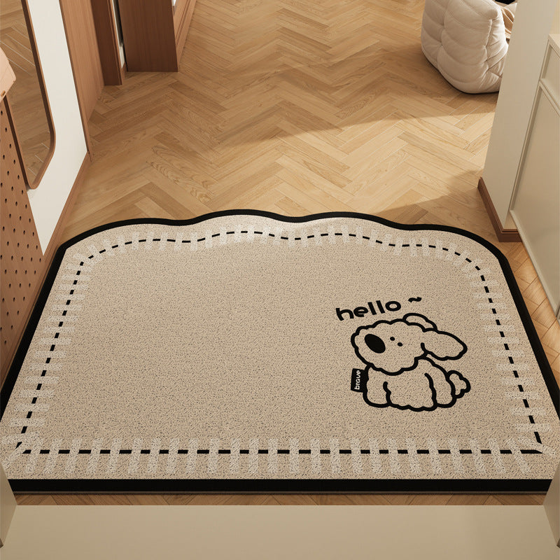 Playful Cat-Themed Welcome Mat