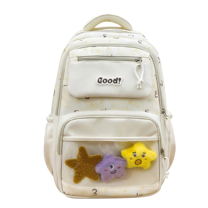 Children's Starry Print School Backpack Bowlift