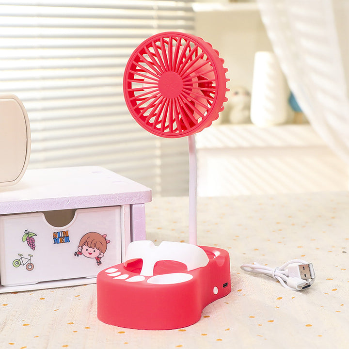 Women's portable battery fan with flexible holder Bowlift
