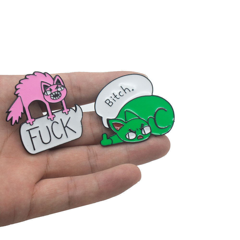 Whimsical Cartoon Enamel Pin Bowlift