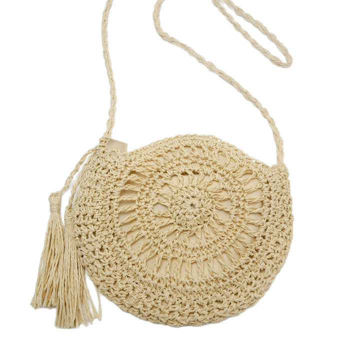 Hand-knotted shoulder bag with tassels Bowlift
