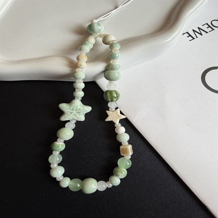 Stylish Beaded Phone Strap Bowlift