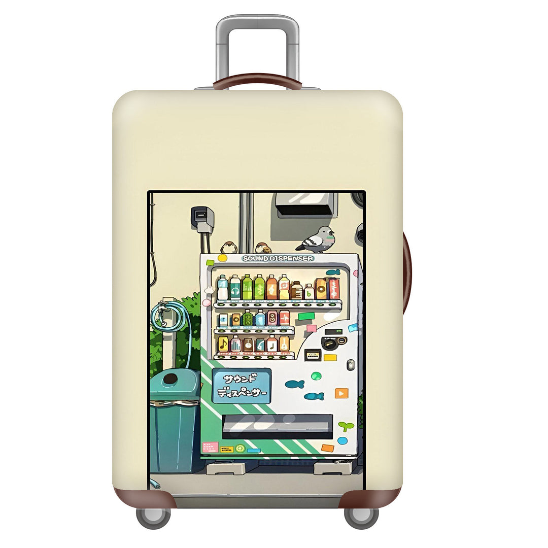 Unisex Hard-shell Suitcase with Impressive Futuristic City Design Bowlift