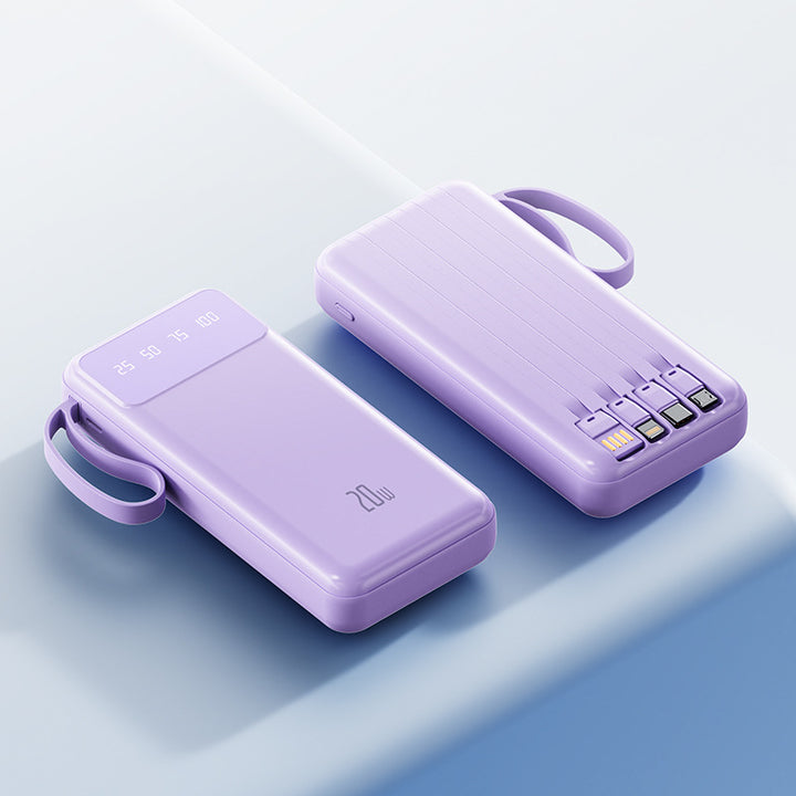 Portable fast charging power bank with LED display Bowlift