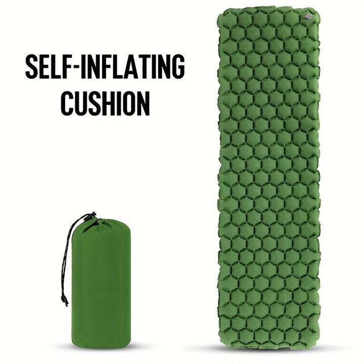 Inflatable Comfort Camping Mat With Ergonomic Air Cushions Bowlift