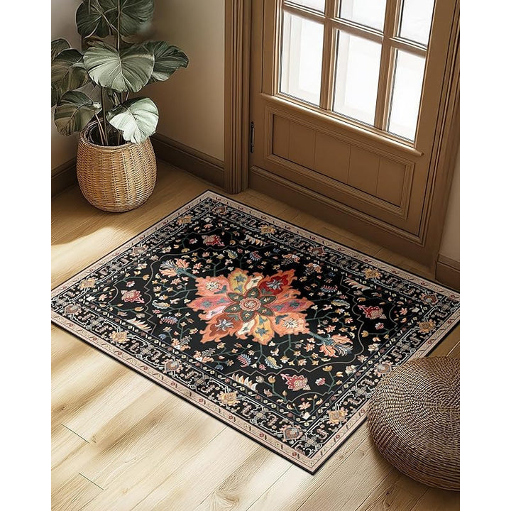 Elegant Floral Pattern Area Rug Bowlift