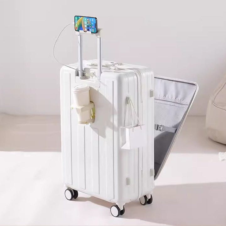 Smart Tech-Integrated Hard-Shell Luggage Bowlift