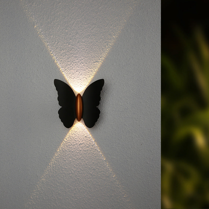 Creative Butterfly Shape Outdoor Patio LED Wall Sconce Lamp | Bowlift