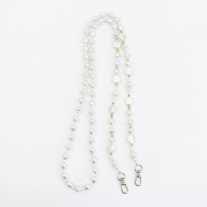 Pearl-Embellished Eyewear Chain Bowlift