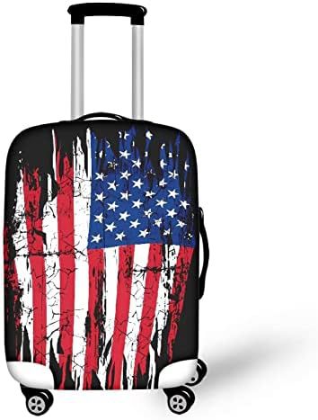 Unisex nano elastic suitcase cover with horse and sunflower motif, stretchable stretch protection for hard shell trolley with zipper Bowlift